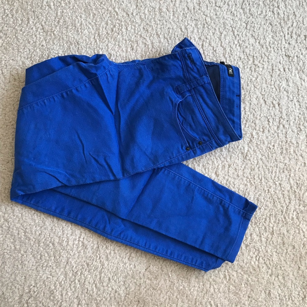 Bright blue pants